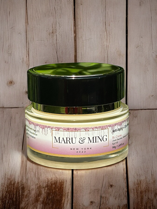 Ri-Cocoa Face Moisturizer SPF 30 W/Dark Chocolate, Shiitake (Kojic Acid), and Reishi Mushrooms 1.69 oz.